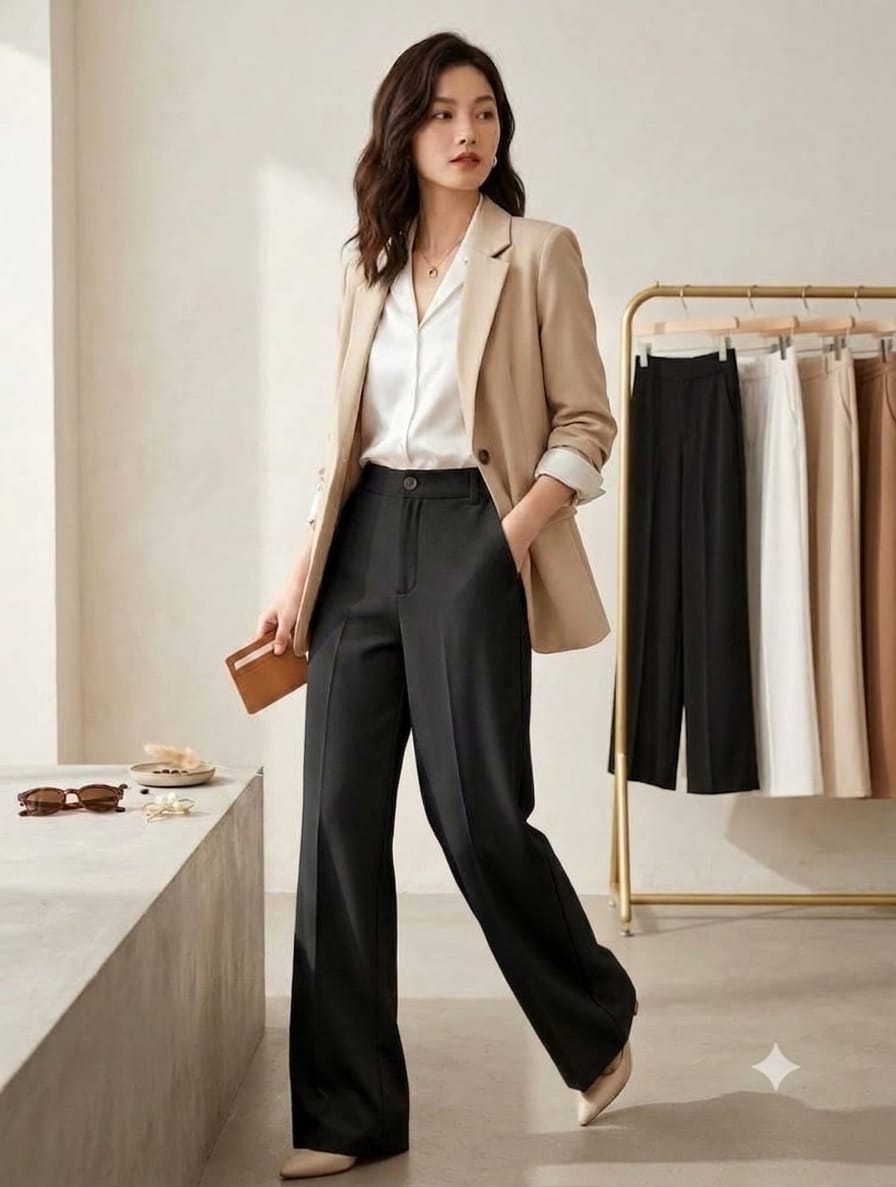 FORMAL WOMAN TROUER OFFICE WEAR'& STYLES .....